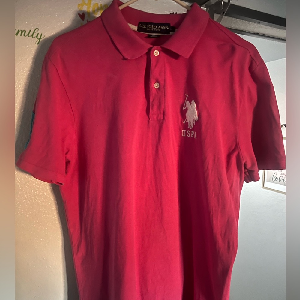 U.S. Polo Assn. Men's Red Polo Shirt